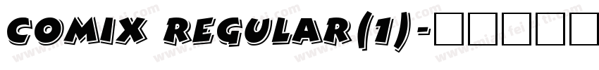 Comix Regular(1)字体转换